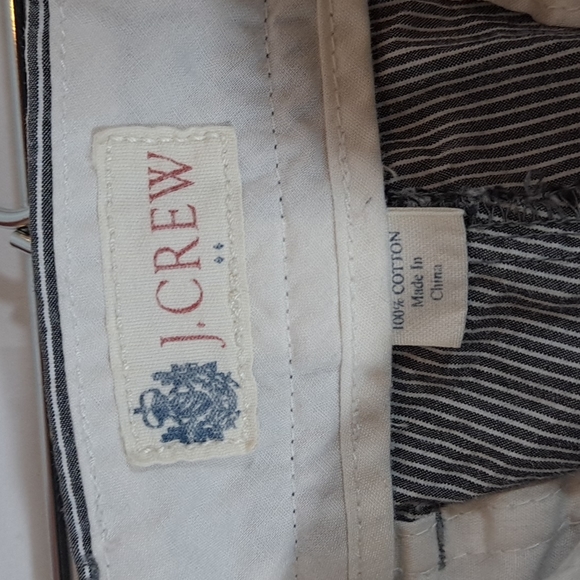 SOLD J. Crew Factory Blue Off White Stripe Flat Front Shorts Men's Size 30 - Picture 7 of 8